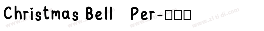 Christmas Bell   Per字体转换